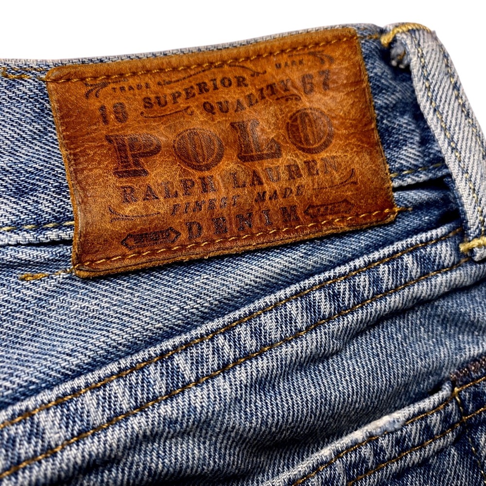 Polo Ralph Lauren 867 Classic Fit Jeans Mens 36x32 Light Wash Vintage Y2K Denim
